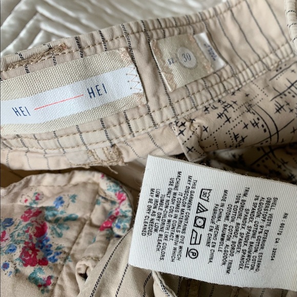 Anthro Hei Hei Striped Beachwalk Trousers Sz 30 - Picture 10 of 16